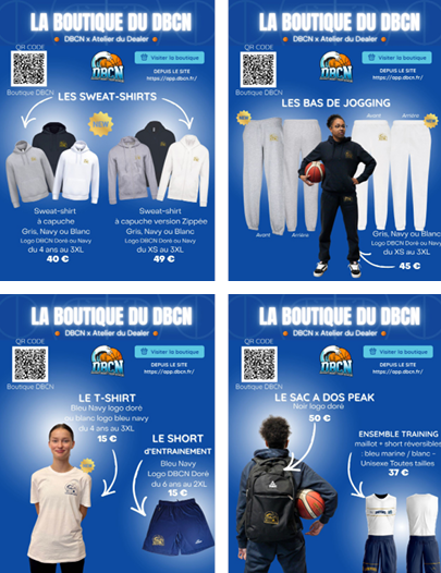 Photo de présentation de l'article : Nouveautés dans la boutique du club